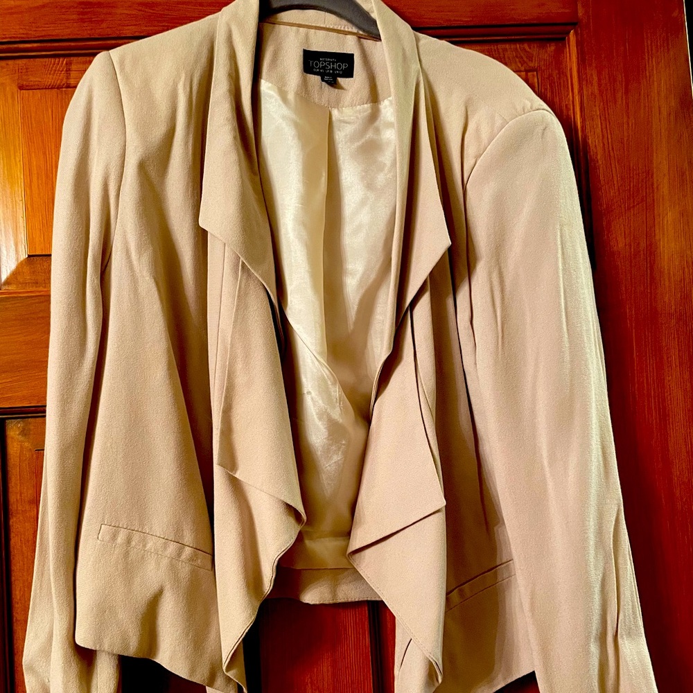 🌸Top shop Maternity Draped Blazer Blush/Nude